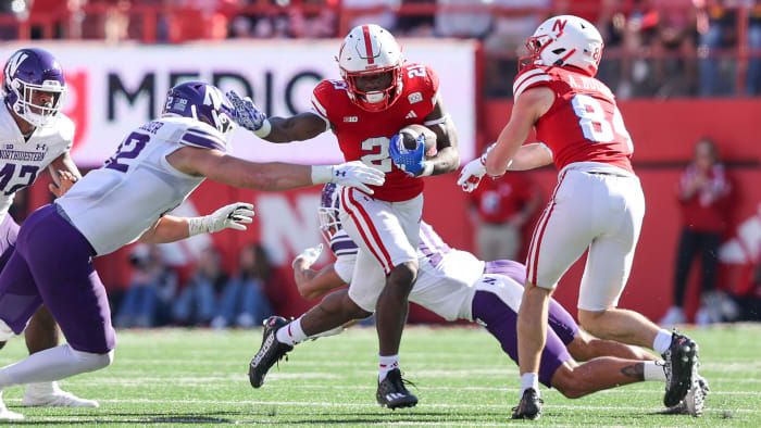 Johnson Emmett Johnson 1 2023 Nebraska vs Northwestern football